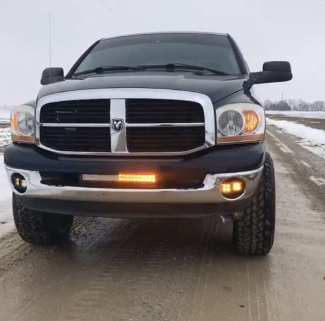 1 Dual Color Light Bar Sync with 4 Pack 3.2" 12W Dual Color Strobe LED Pods-4